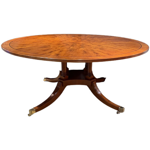Regency style yew wood round - regency,