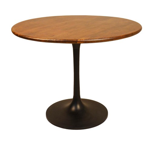 Alden wood top round - wood, 40"